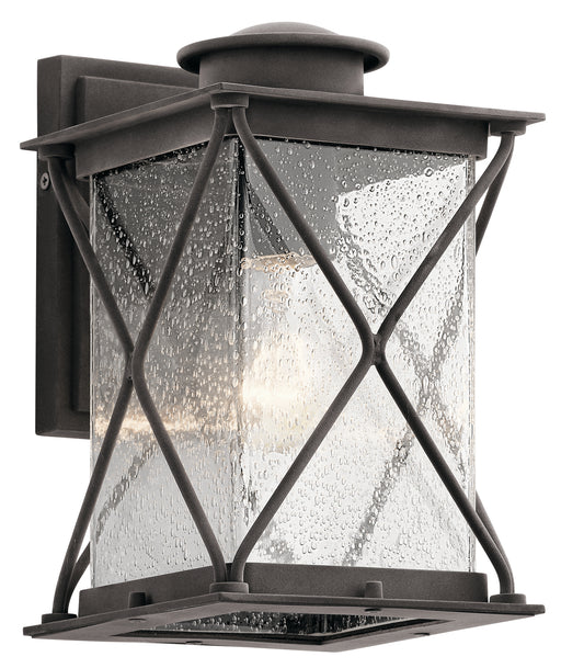 Argyle One Light Outdoor Wall Mount in Weathered Zinc