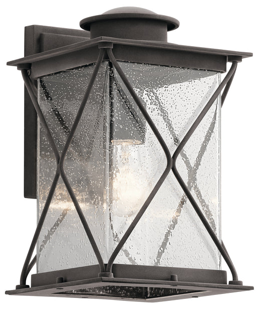 Argyle One Light Outdoor Wall Mount in Weathered Zinc