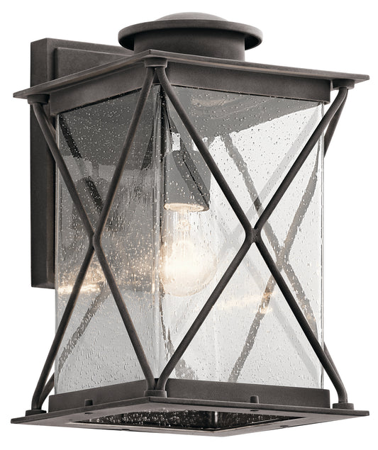 Argyle One Light Outdoor Wall Mount in Weathered Zinc
