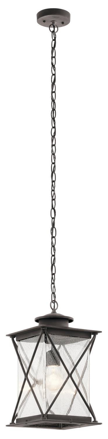 Argyle One Light Outdoor Pendant in Weathered Zinc