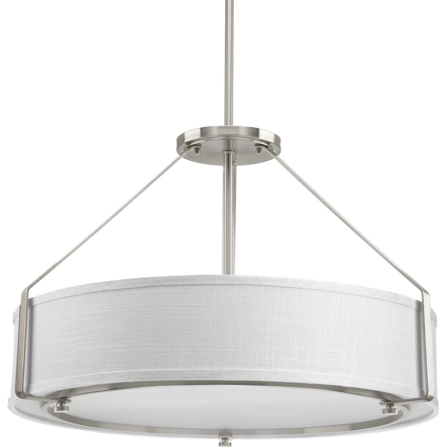 Ratio Four Light Pendant in Brushed Nickel