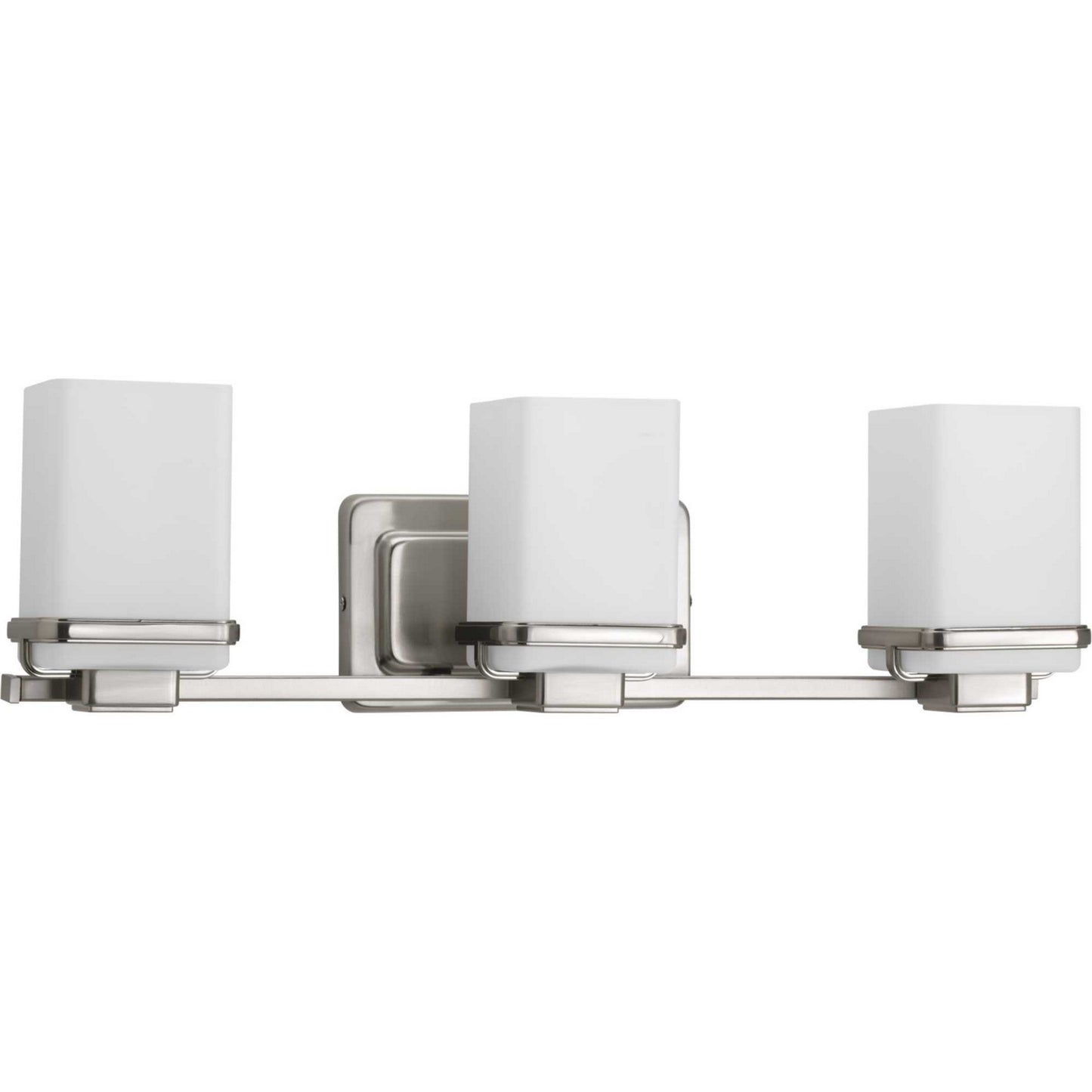 Metric Three Light Bath in Brushed Nickel