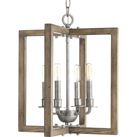 Turnbury Four Light Chandelier in Galvanized