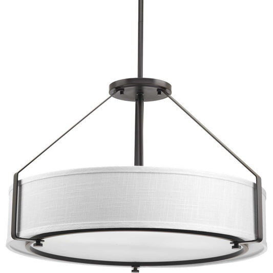 Ratio Four Light Pendant in Antique Bronze