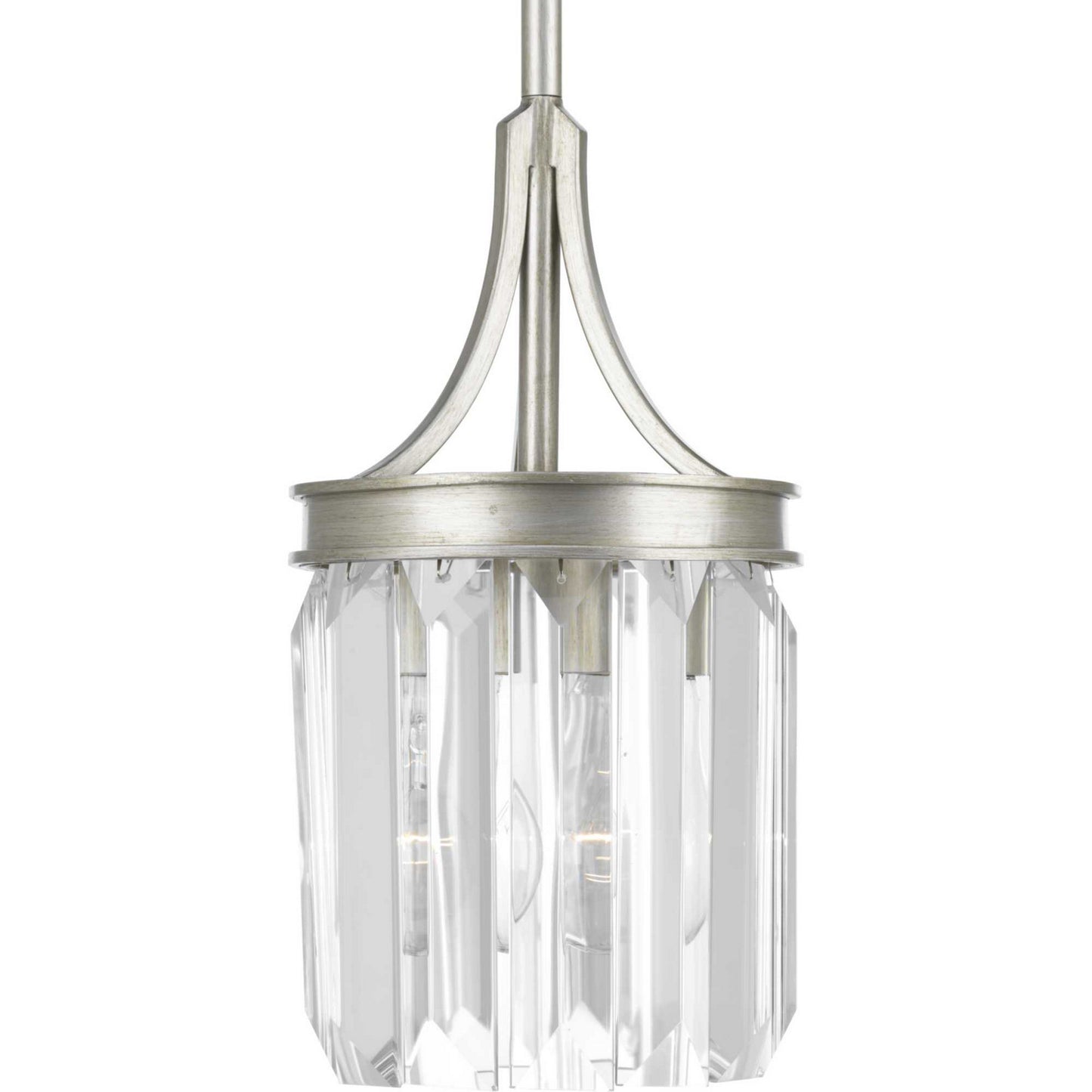 Glimmer One Light Mini Pendant in Silver Ridge