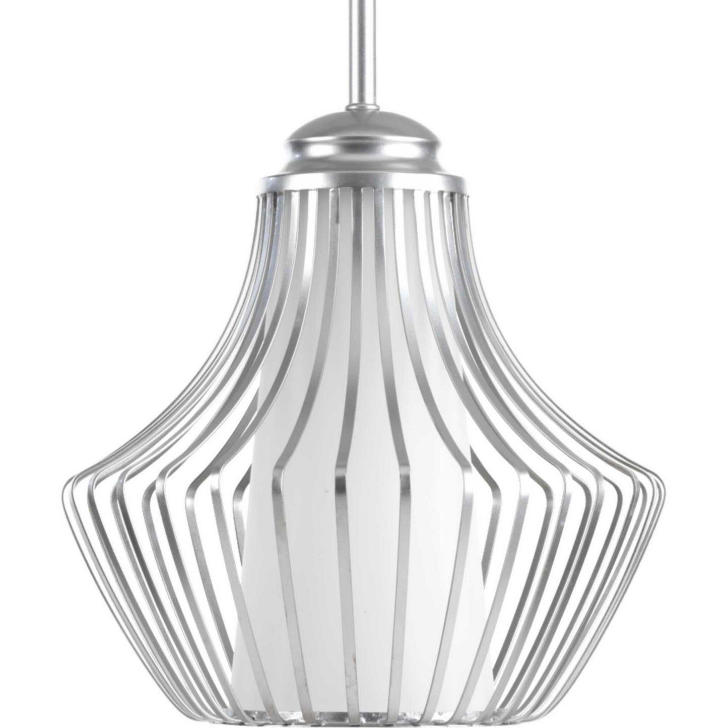 Finn One Light Pendant in Metallic Silver