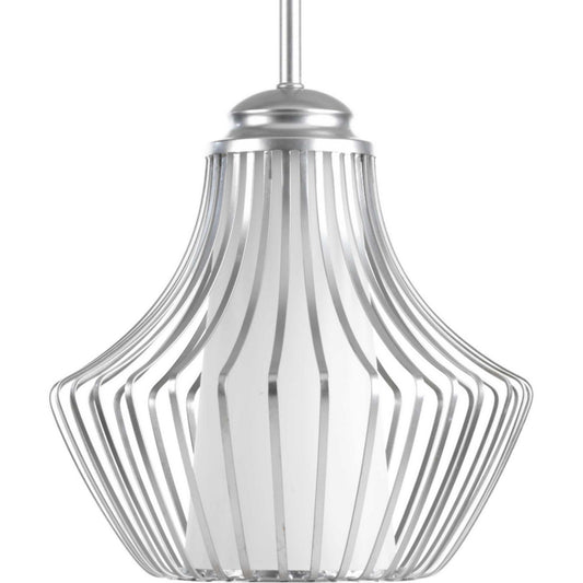 Finn One Light Pendant in Metallic Silver