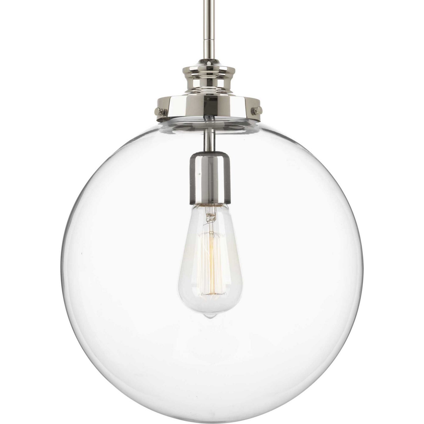 Penn One Light Pendant in Polished Nickel