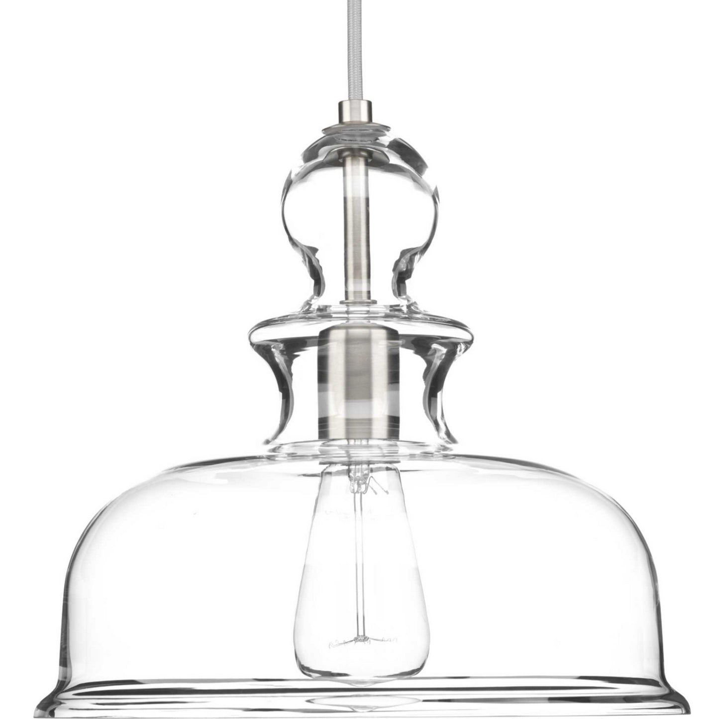 Staunton One Light Pendant in Brushed Nickel