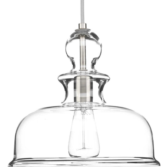Staunton One Light Pendant in Brushed Nickel