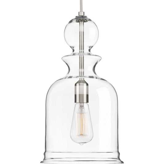 Staunton One Light Pendant in Brushed Nickel