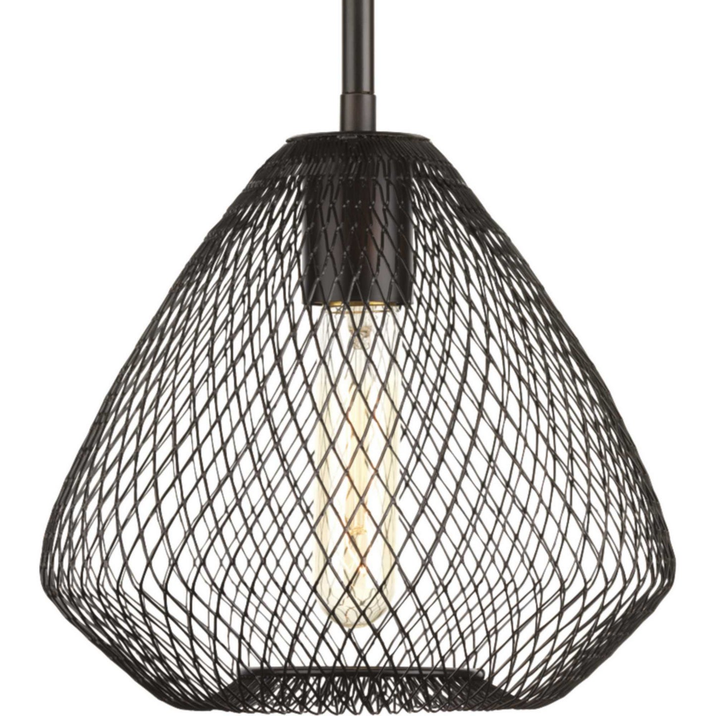 Mesh One Light Mini Pendant in Antique Bronze