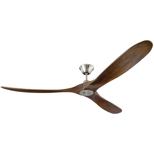 Maverick 70" Ceiling Fan in Brushed Steel