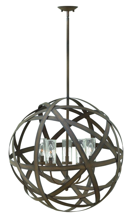 Carson LED Chandelier in Vintage Iron