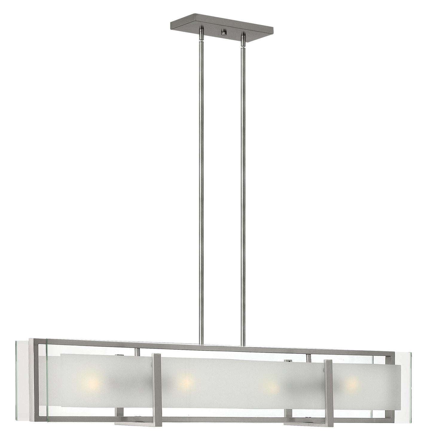 Latitude LED Pendant in Brushed Nickel