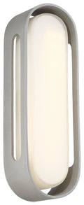 Floating Oval LED Bracket in Sand Silver