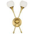 Pontil Two Light Wall Sconce in Honey Gold