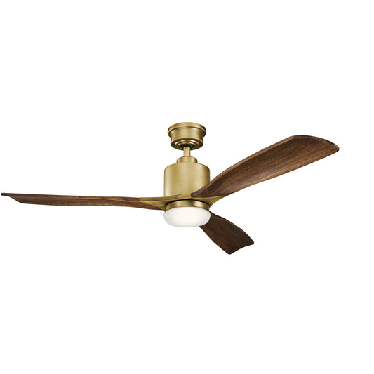 Ridley Ii 52"Ceiling Fan in Natural Brass