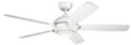 Geno 54"Ceiling Fan in Matte White