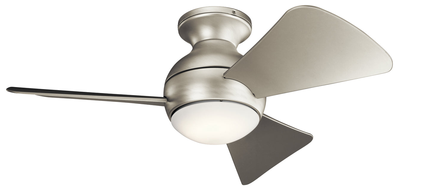 Sola 34"Ceiling Fan in Brushed Nickel