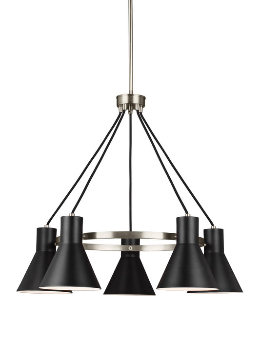 Generation Lighting - 3141305EN3-962 - Five Light Chandelier - Towner - Brushed Nickel