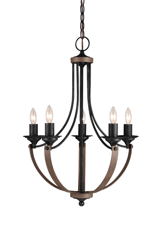 Corbeille Five Light Chandelier in Stardust
