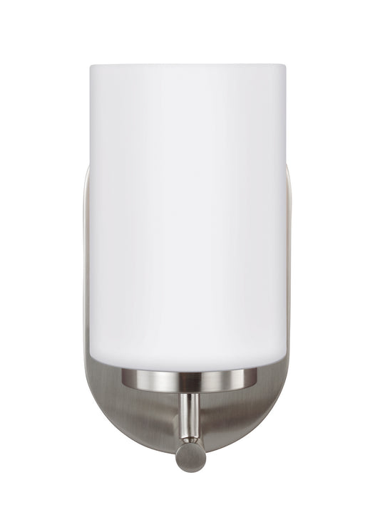 Oslo One Light Wall / Bath Sconce in Brushed Nickel