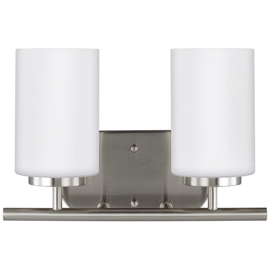 Generation Lighting - 41161EN3-962 - Two Light Wall / Bath - Oslo - Brushed Nickel