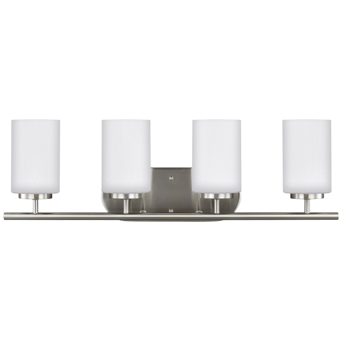 Generation Lighting - 41163-962 - Four Light Wall / Bath - Oslo - Brushed Nickel