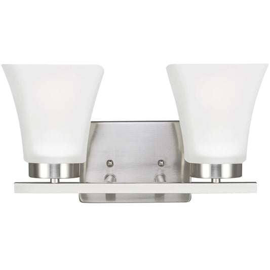 Generation Lighting - 4411602EN3-962 - Two Light Wall / Bath - Bayfield - Brushed Nickel