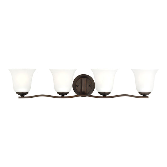 Generation Lighting - 4439004EN3-710 - Four Light Wall/ Bath - Emmons - Bronze