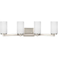 Generation Lighting - 4439104EN3-962 - Four Light Wall / Bath - Hettinger - Brushed Nickel