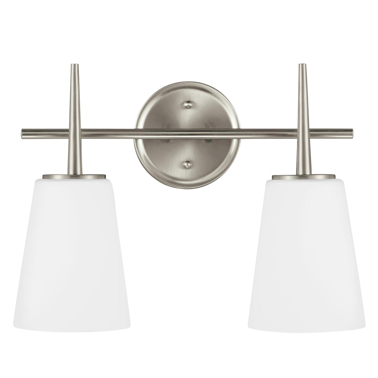 Driscoll Two Light Wall / Bath in Brushed Nickel