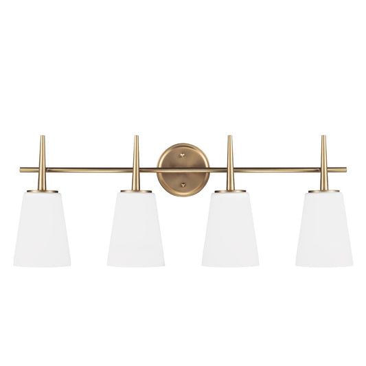 Generation Lighting - 4440404EN3-848 - Four Light Wall / Bath - Driscoll - Satin Brass