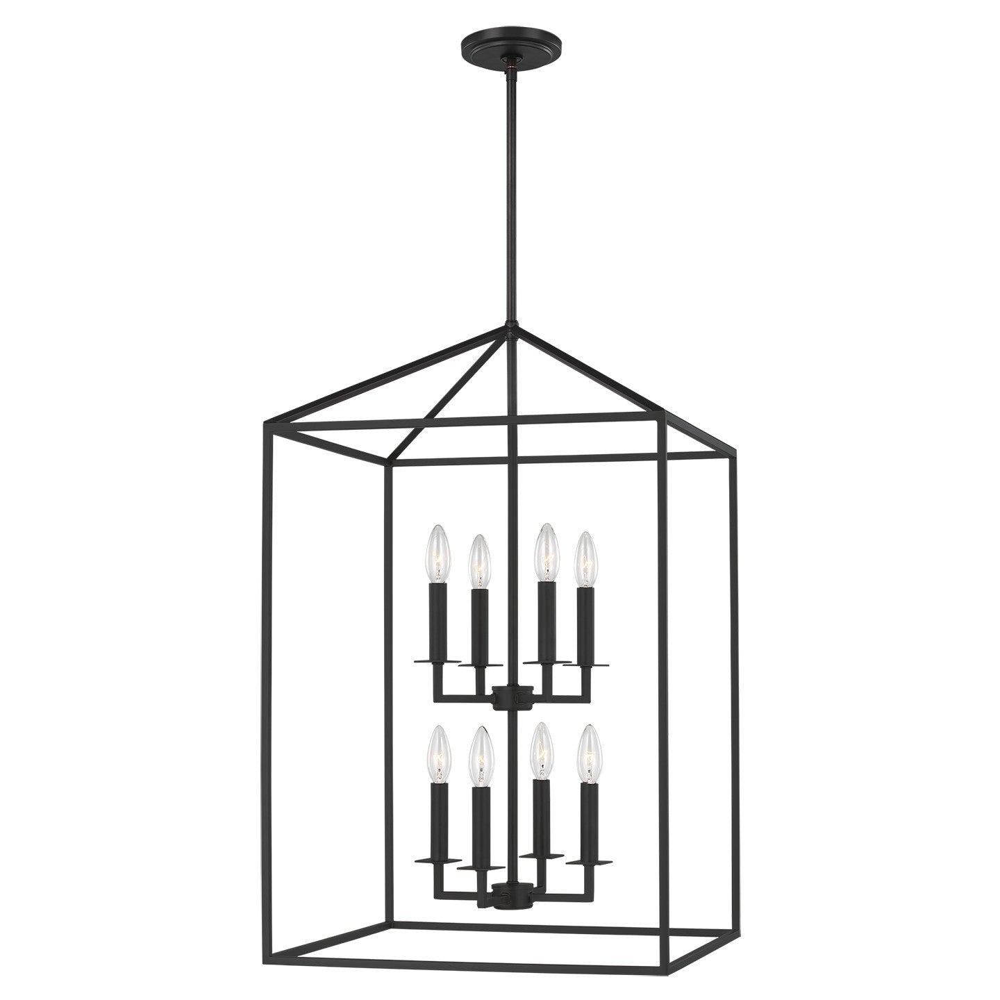 Perryton Eight Light Hall / Foyer in Midnight Black