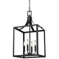 Generation Lighting - 5340604EN-12 - Four Light Hall / Foyer - Labette - Black