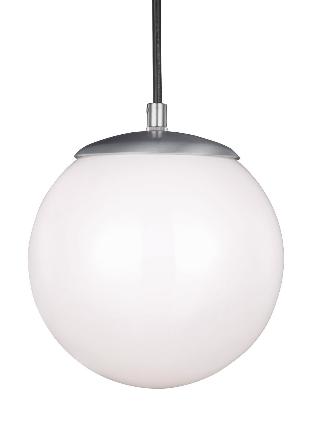 Leo - Hanging Globe One Light Pendant in Satin Aluminum