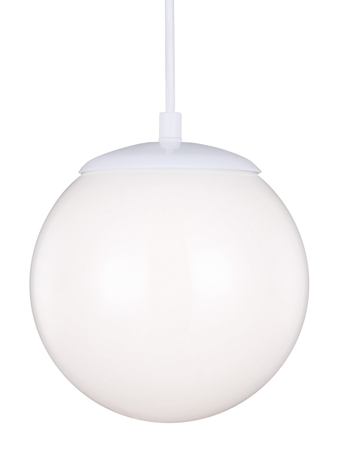 Leo - Hanging Globe One Light Pendant in White