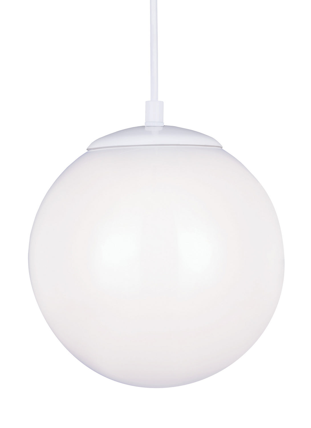 Leo - Hanging Globe One Light Pendant in White