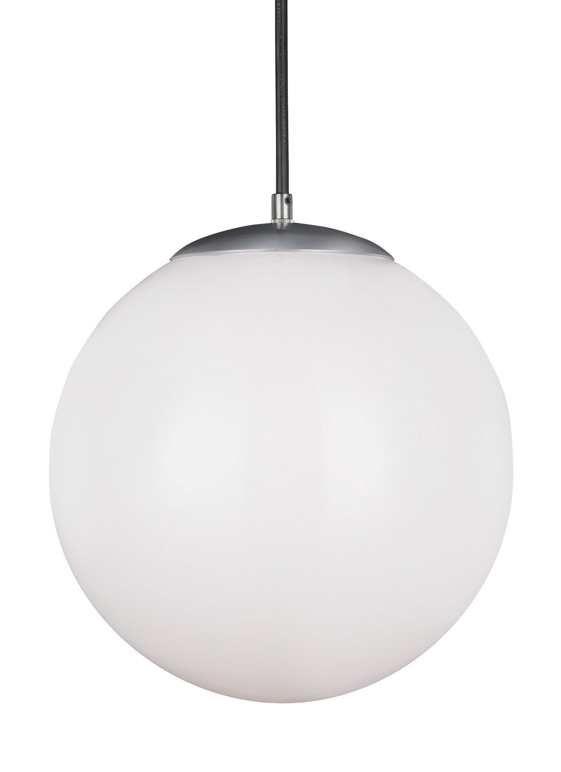 Leo - Hanging Globe One Light Pendant in Satin Aluminum