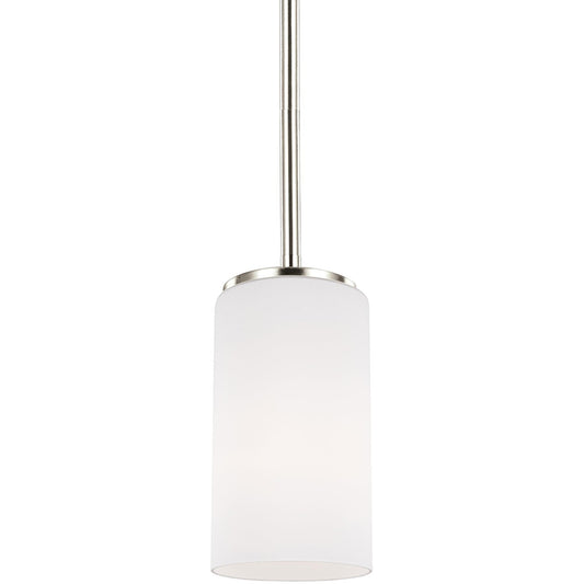 Generation Lighting - 6124601EN3-962 - One Light Mini-Pendant - Alturas - Brushed Nickel