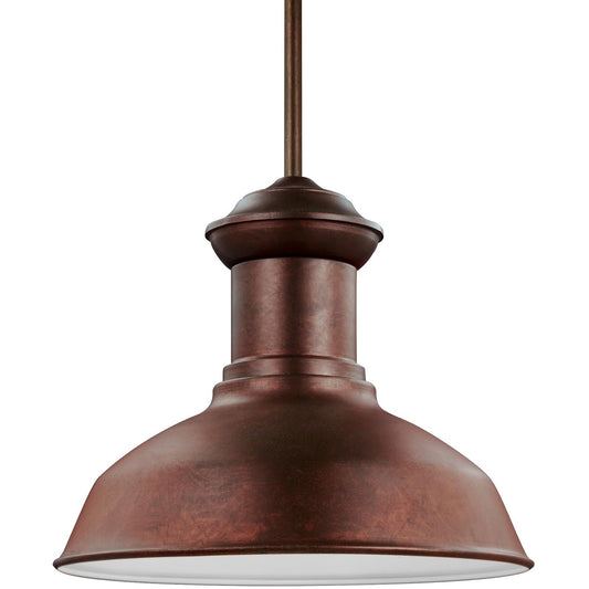 Fredricksburg LED Outdoor Pendant in Weathered Copper