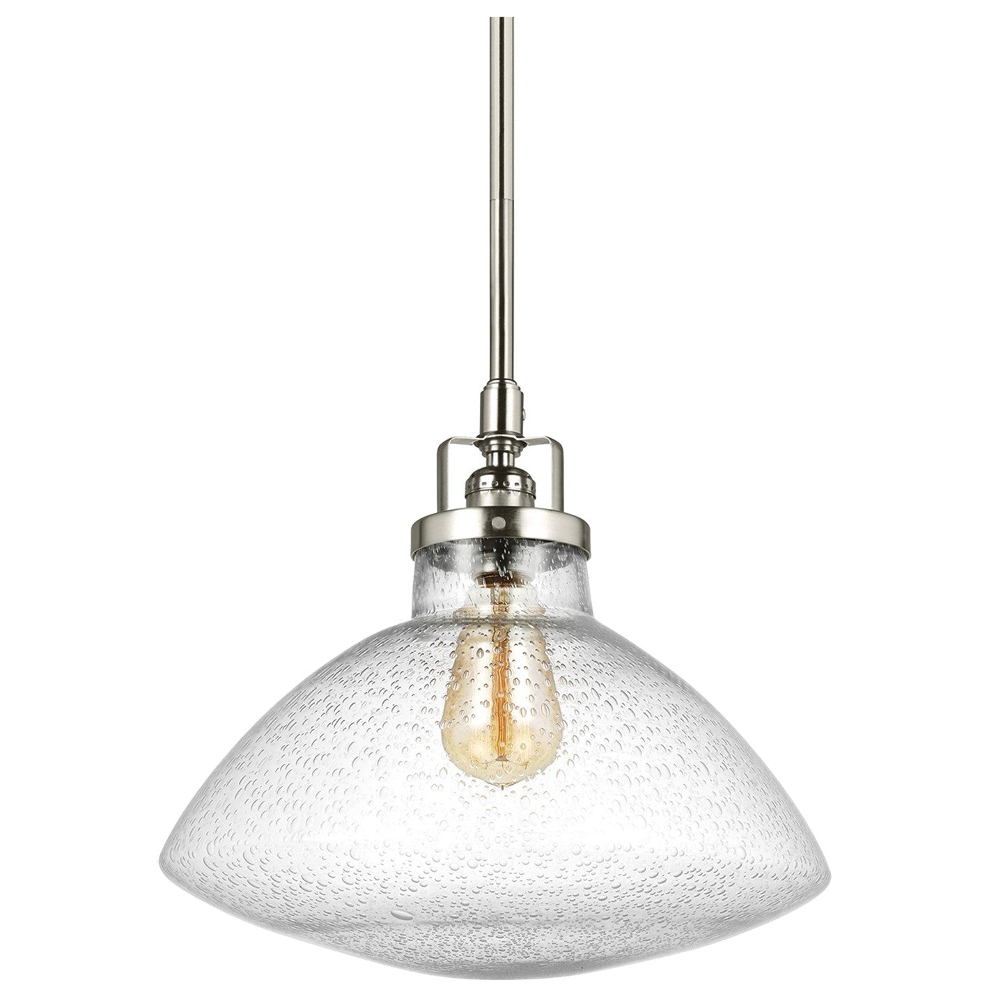 Belton One Light Pendant in Brushed Nickel