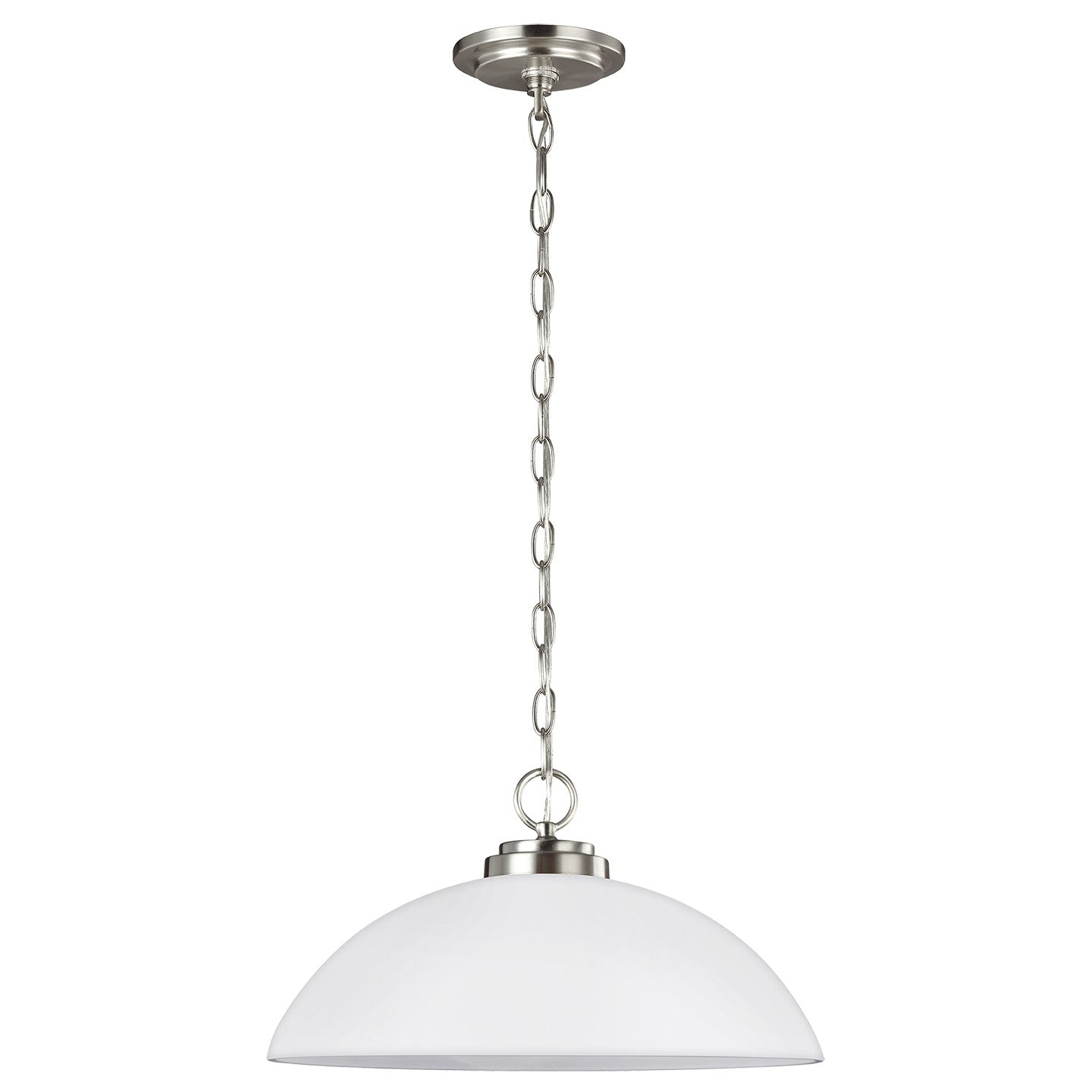 Oslo One Light Pendant in Brushed Nickel