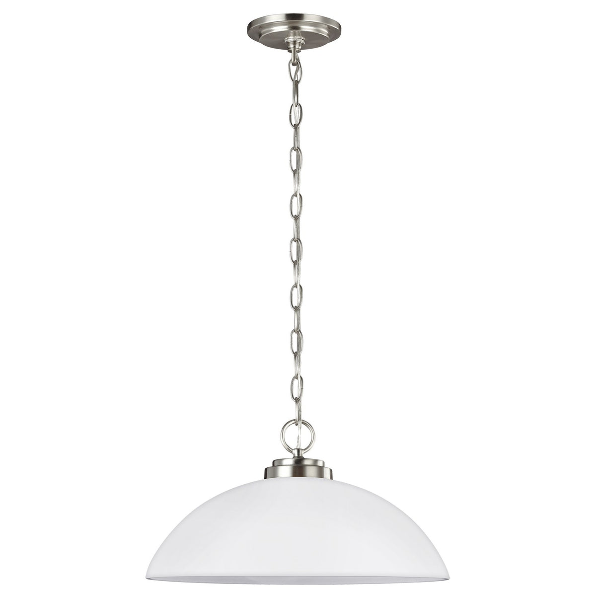 Generation Lighting - 65160EN3-962 - One Light Pendant - Oslo - Brushed Nickel