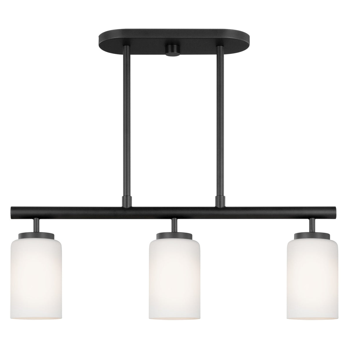Generation Lighting - 66160EN3-112 - Three Light Island Pendant - Oslo - Midnight Black
