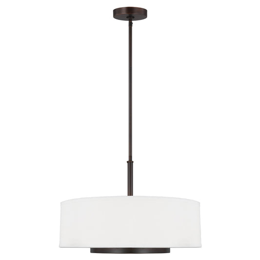 Nance Three Light Pendant in Bronze