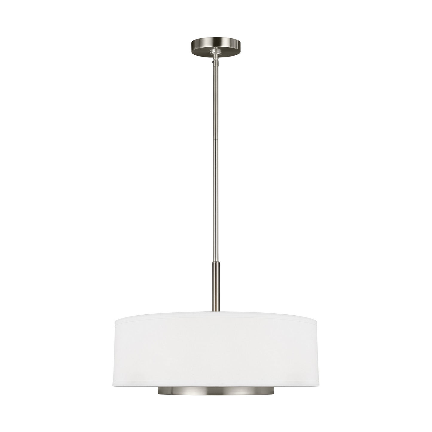 Generation Lighting - 6628003-962 - Three Light Pendant - Nance - Brushed Nickel