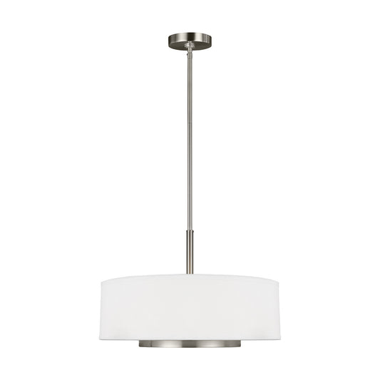 Nance Three Light Pendant in Brushed Nickel