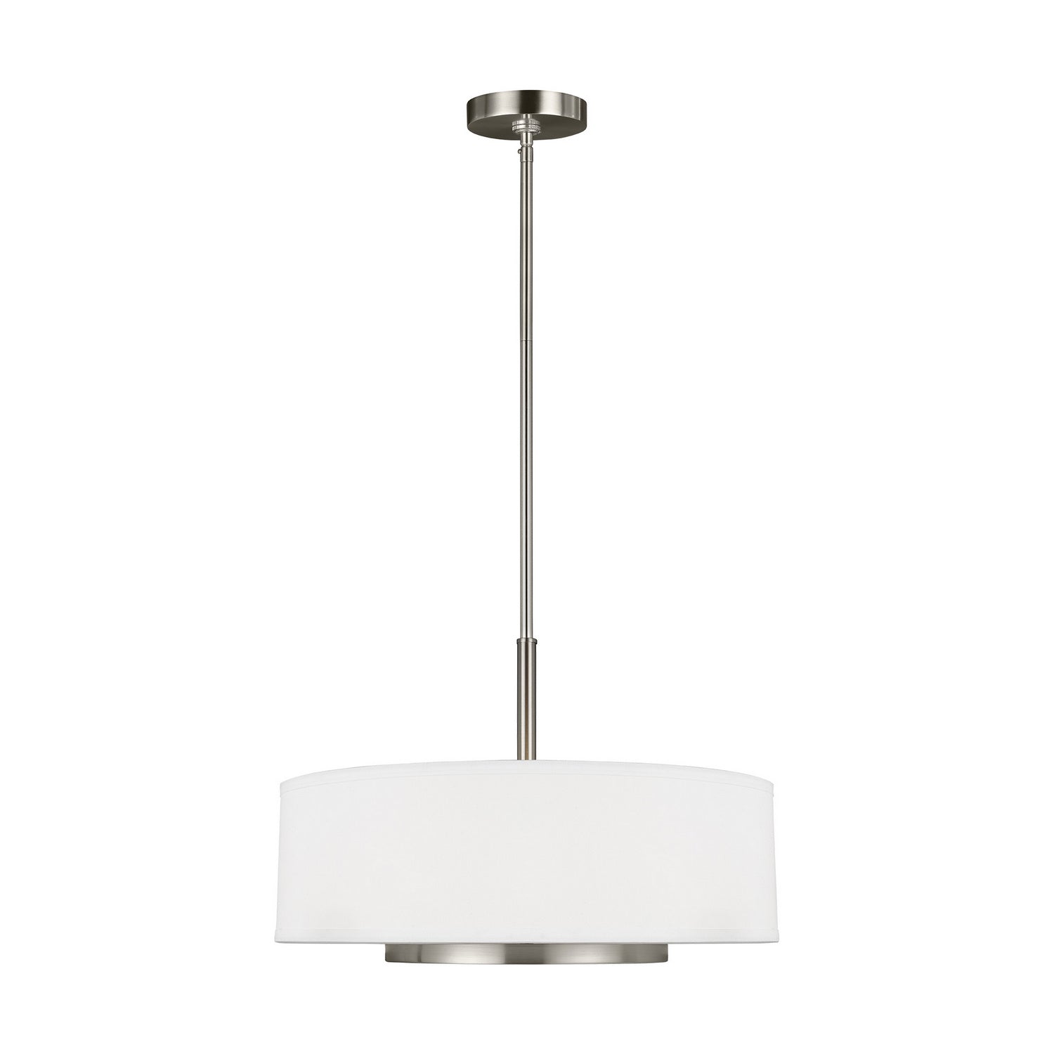 Generation Lighting - 6628003EN3-962 - Three Light Pendant - Nance - Brushed Nickel